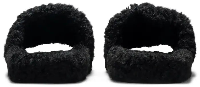 BALENCIAGA FURRY SLIDES 'BLACK'