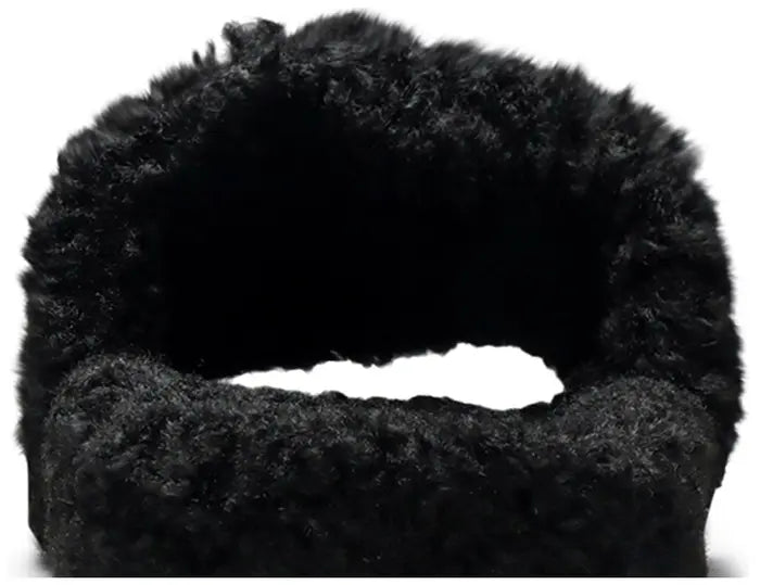 BALENCIAGA FURRY SLIDES 'BLACK'