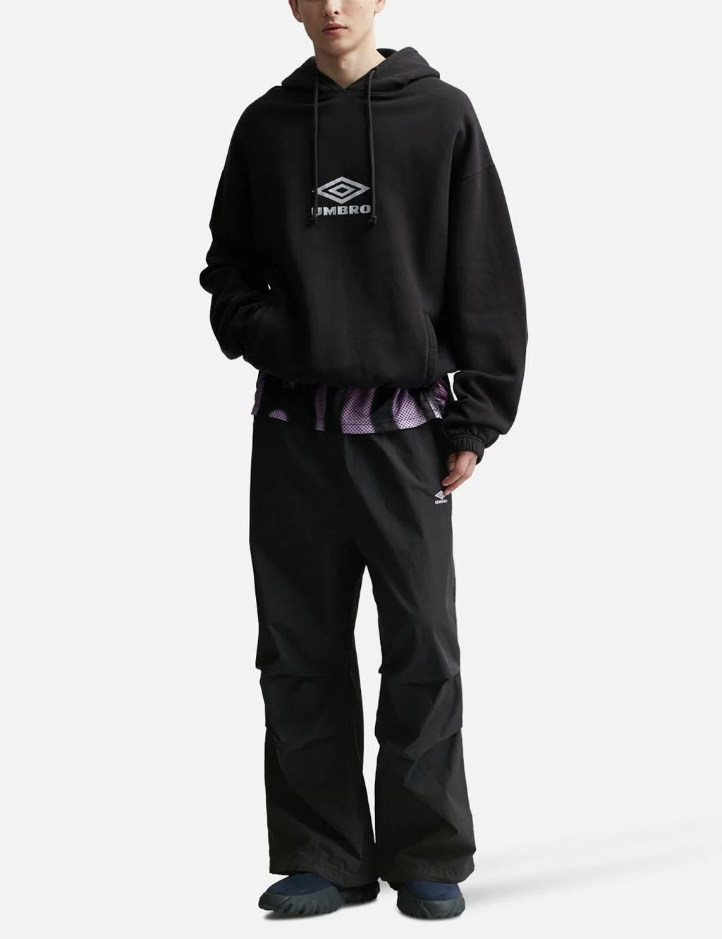UMBRO X SLAM JAM MASKED HOODIE BLACK