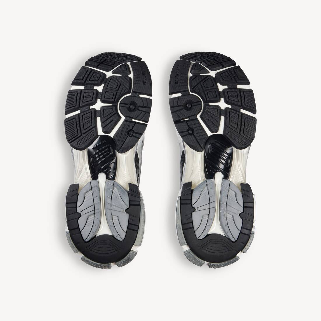 BALENCIAGA RUNNER NYLON SNEAKER IN GREY/WHITE/BLACK