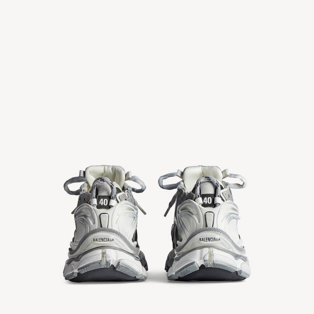 BALENCIAGA RUNNER NYLON SNEAKER IN GREY/WHITE/BLACK