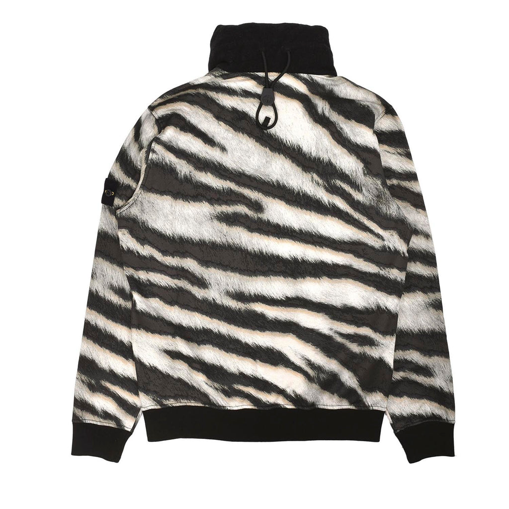 STONE ISLAND ZEBRA PRINT HOODED JACKET