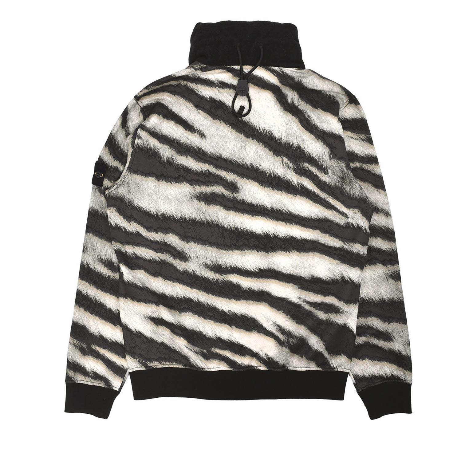 STONE ISLAND ZEBRA PRINT HOODED JACKET
