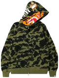BAPE 1ST CAMO TIGER FULL ZIP HOODIE “GREEN”