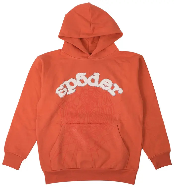 SP5DER LOGO HOODIE SWEATSHIRT 'ORANGE'