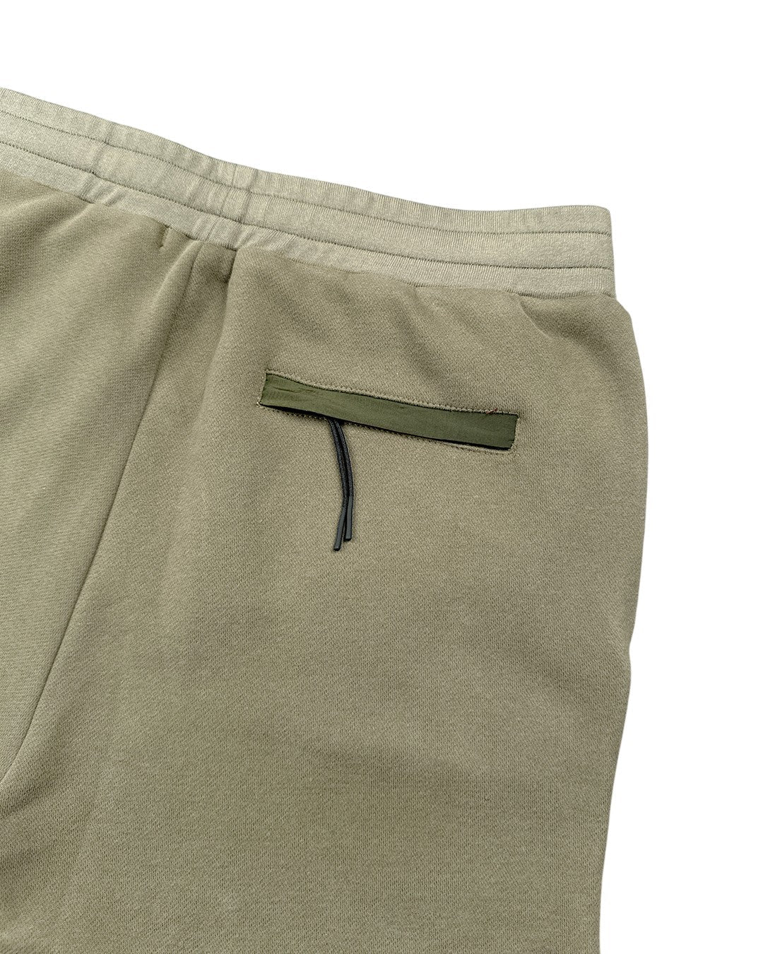 C.P. COMPANY DIAGONAL FLEECE MIXED UTILITY PANTS KHAKI