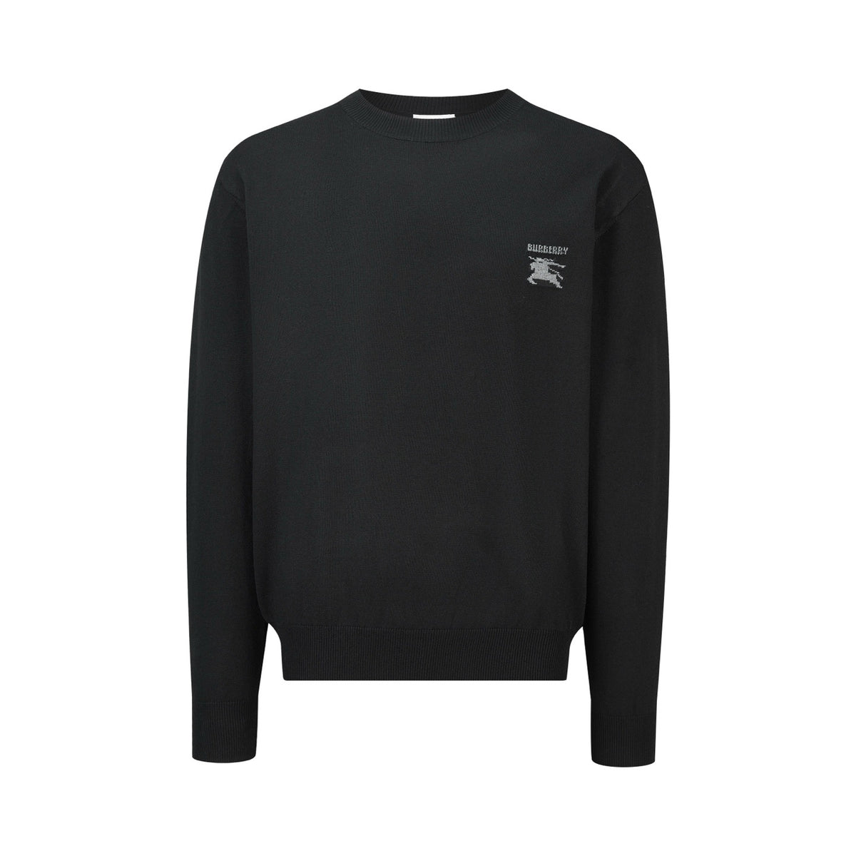 BURBERRY INTARSIA LOGO WOOL SWEATER