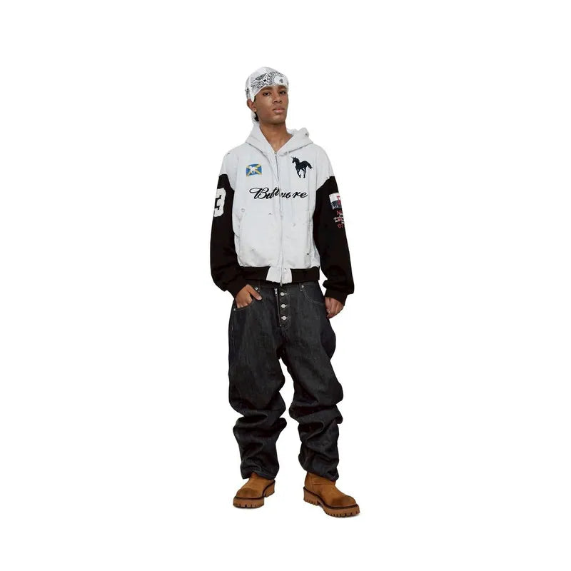 PROTOCOL INDEX BUTTIVORE ZIP HOODIE IN WHITE