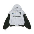 PROTOCOL INDEX BUTTIVORE ZIP HOODIE IN WHITE