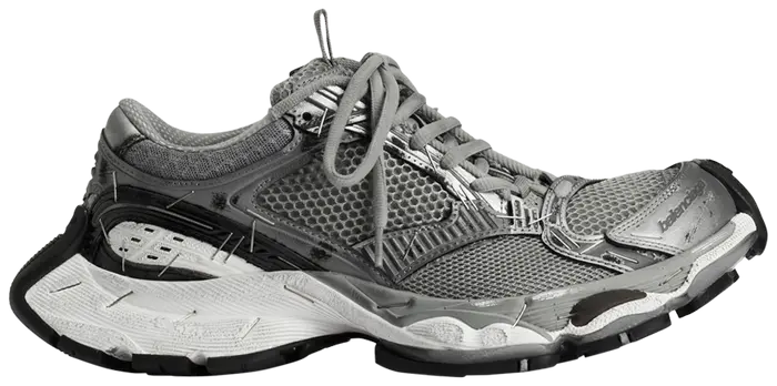 BALENCIAGA STAPLER SNEAKER IN 'GREY SILVER'
