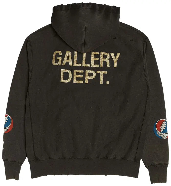 GALLERY DEPT. GRATEFUL DEAD HOODIE 'BLACK' GOAT EXCLUSIVE