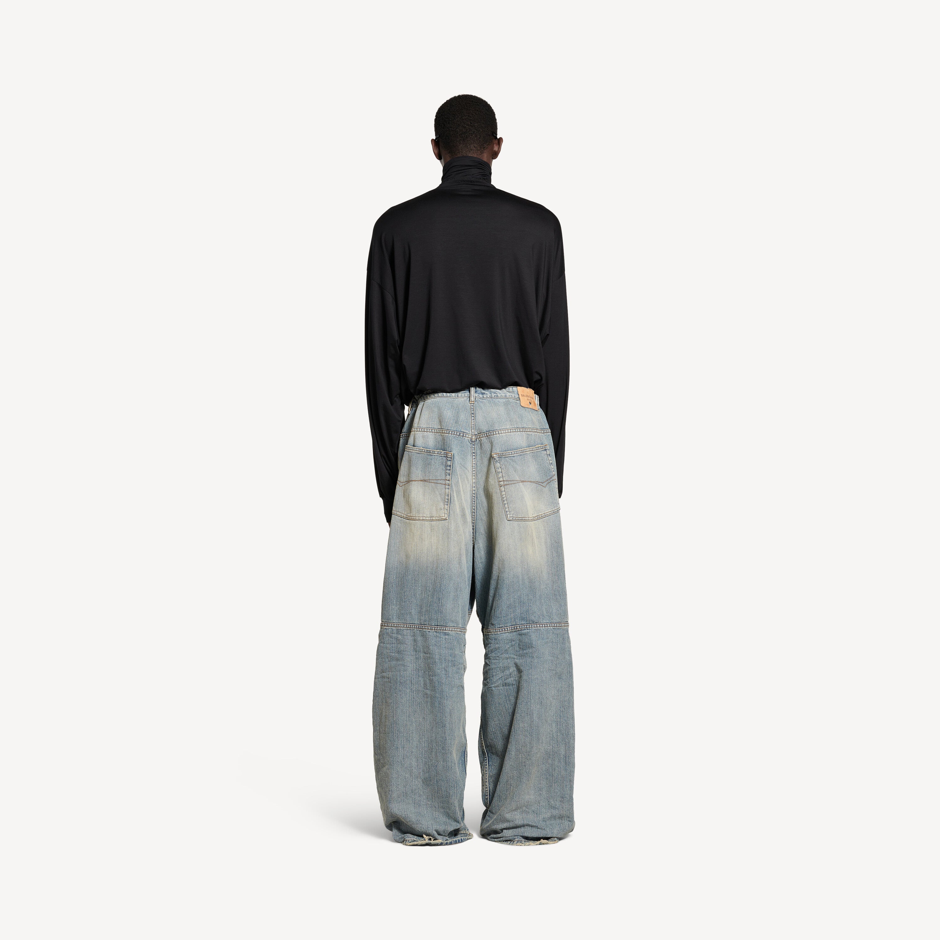 BALENCIAGA BAGGY PANTS IN LIGHT BLUE