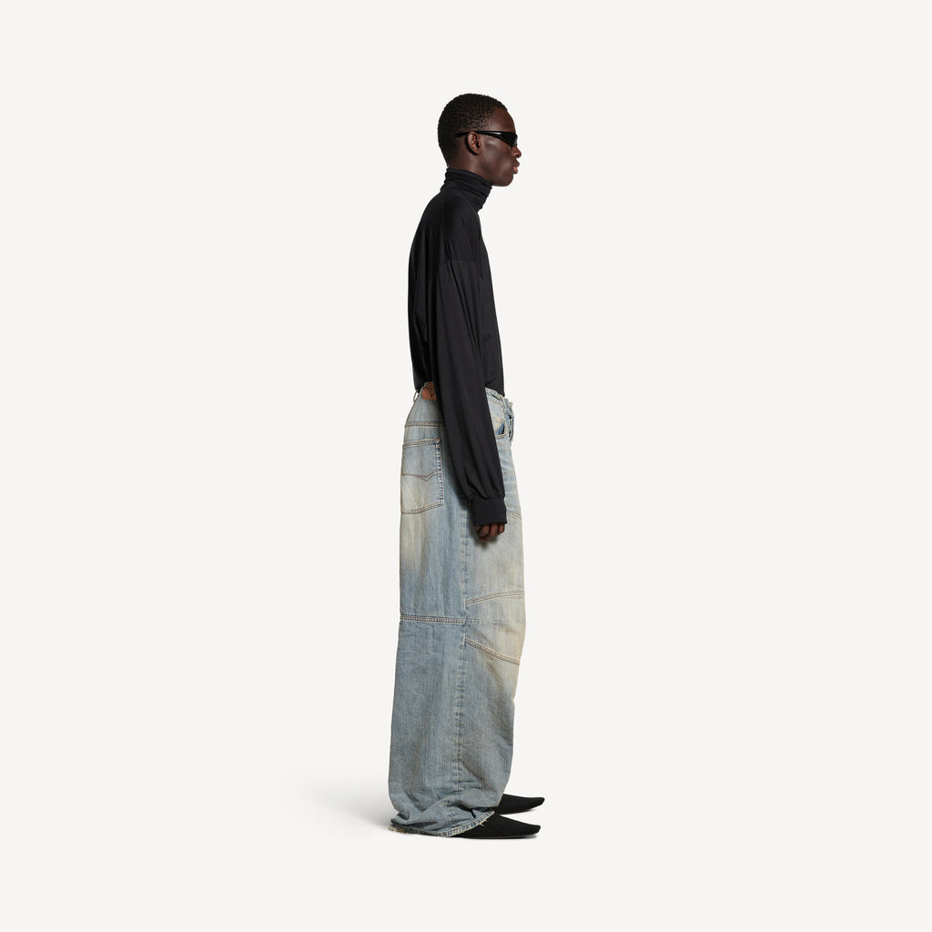 BALENCIAGA BAGGY PANTS IN LIGHT BLUE