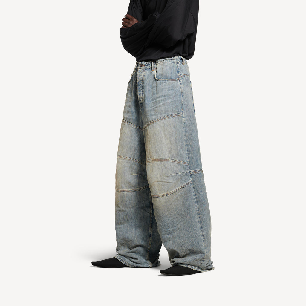 BALENCIAGA BAGGY PANTS IN LIGHT BLUE