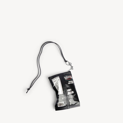 BALENCIAGA CHIPS PHONE HOLDER POUCH IN BLACK