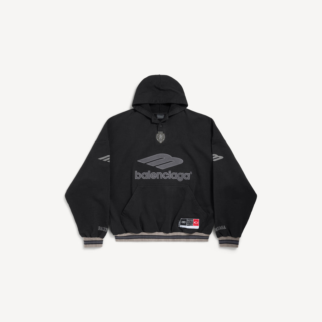 BALENCIAGA 3B FOOTBALL POLO HOODIE