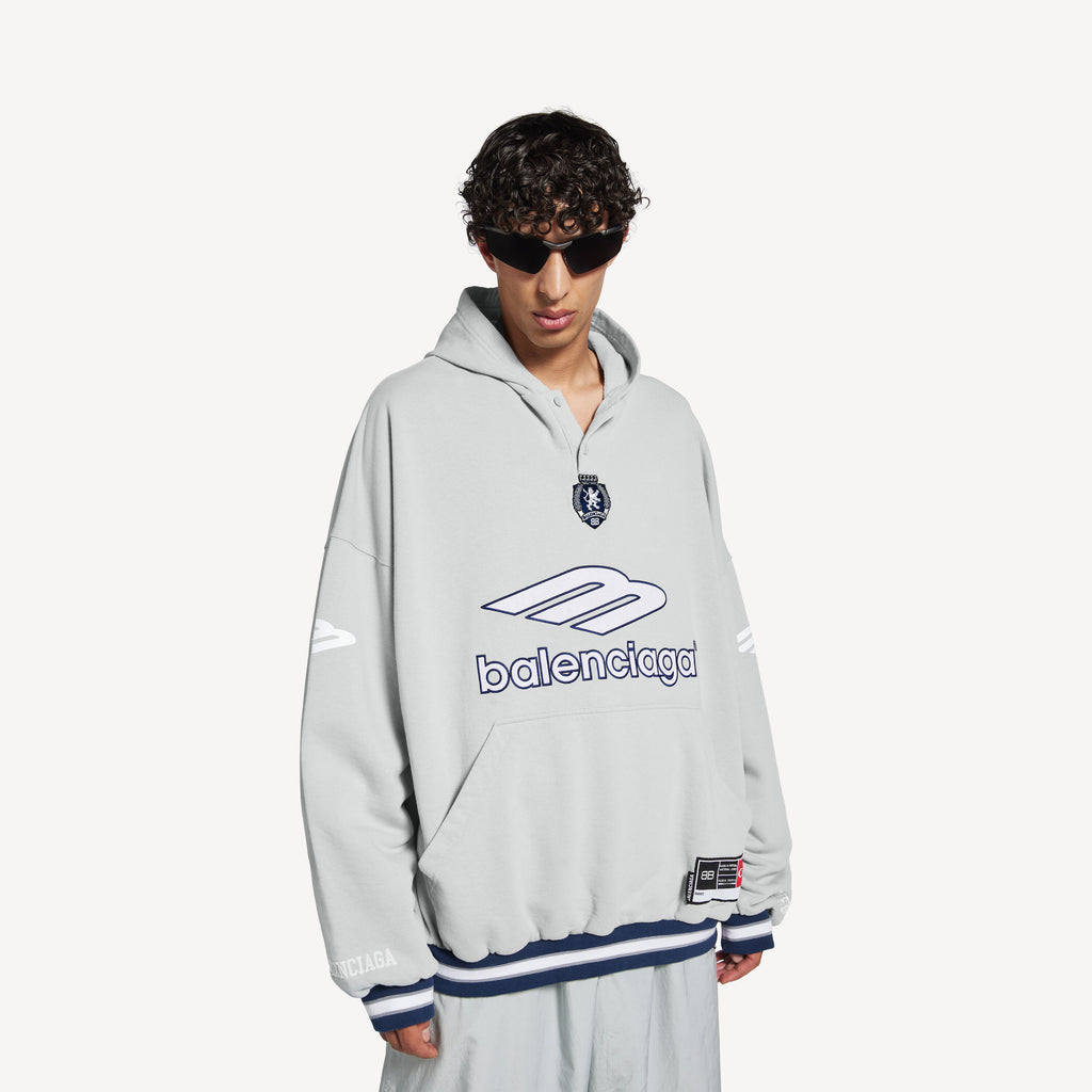 BALENCIAGA 3B FOOTBALL POLO HOODIE