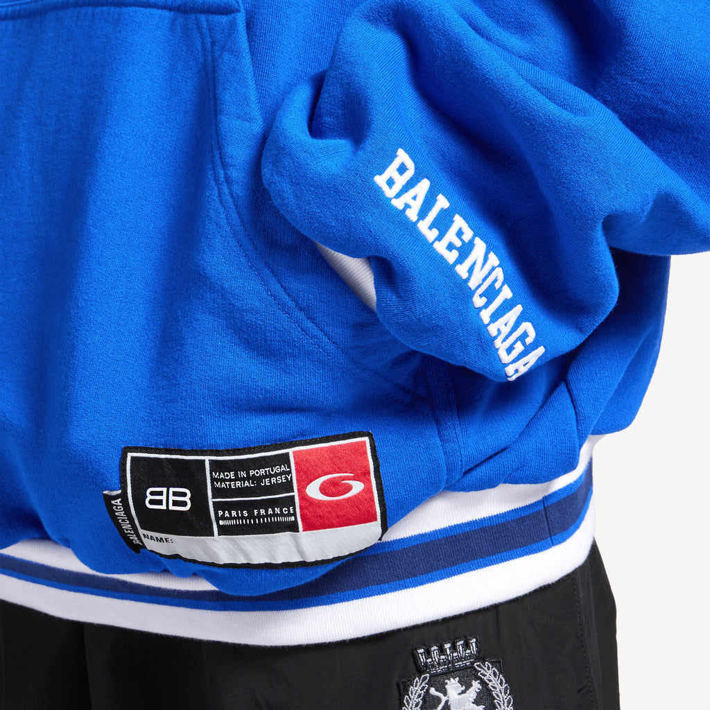 BALENCIAGA 3B FOOTBALL POLO HOODIE