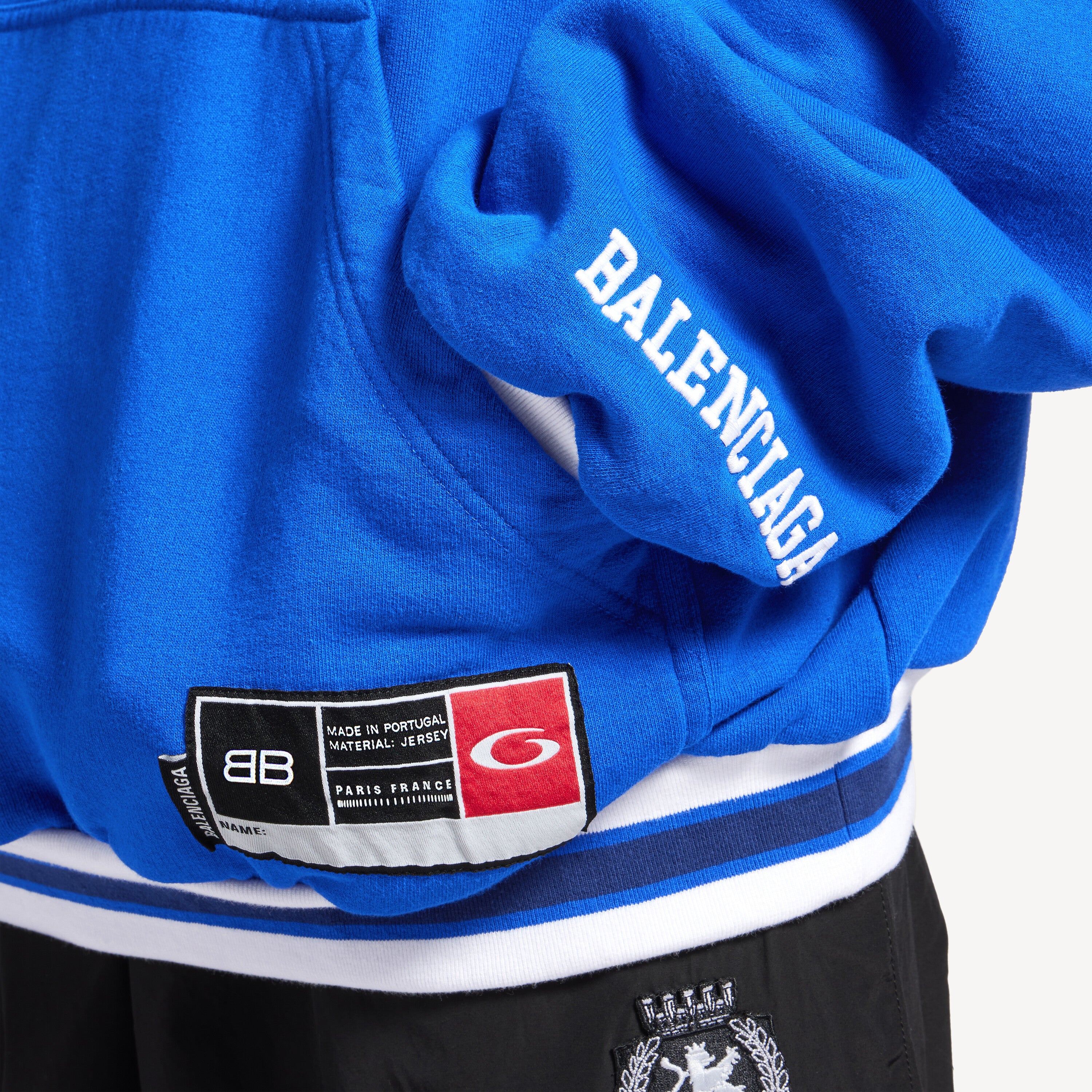 BALENCIAGA 3B FOOTBALL POLO HOODIE