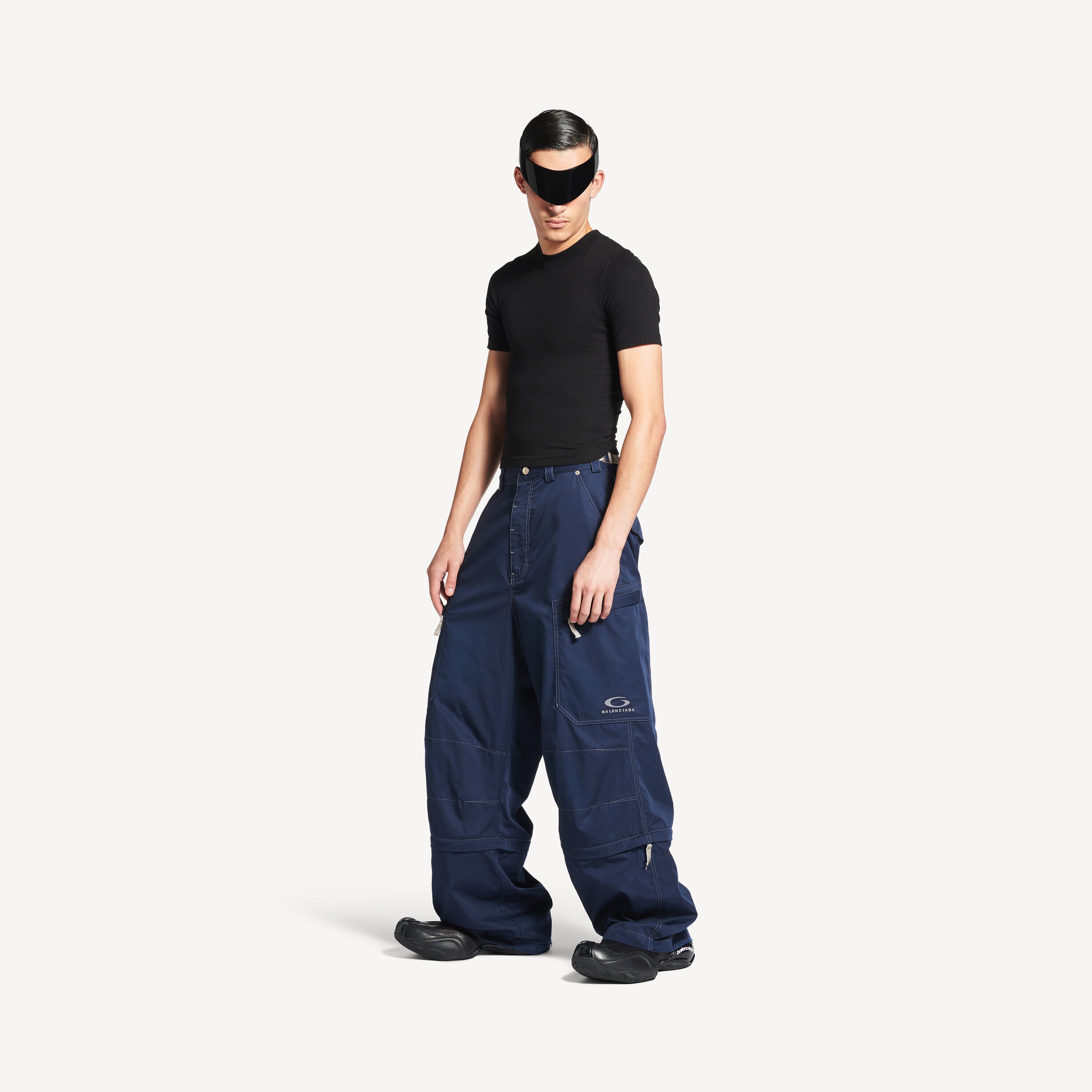 BALENCIAGA UTILITY WORK PANTS IN NAVY