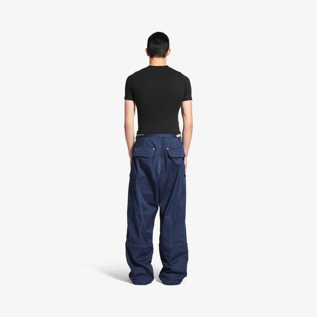 BALENCIAGA UTILITY WORK PANTS IN NAVY