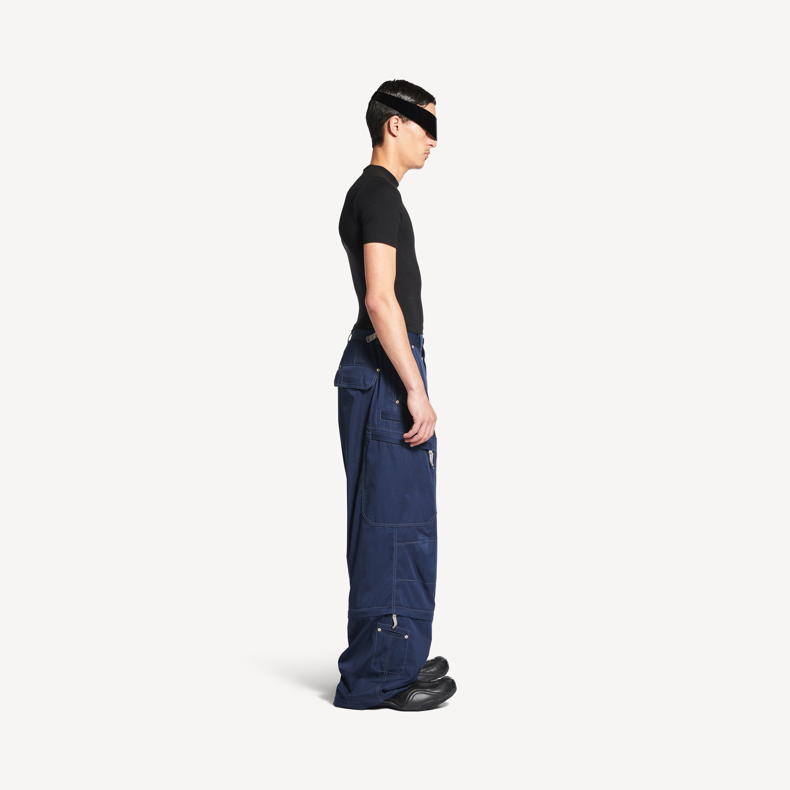 BALENCIAGA UTILITY WORK PANTS IN NAVY