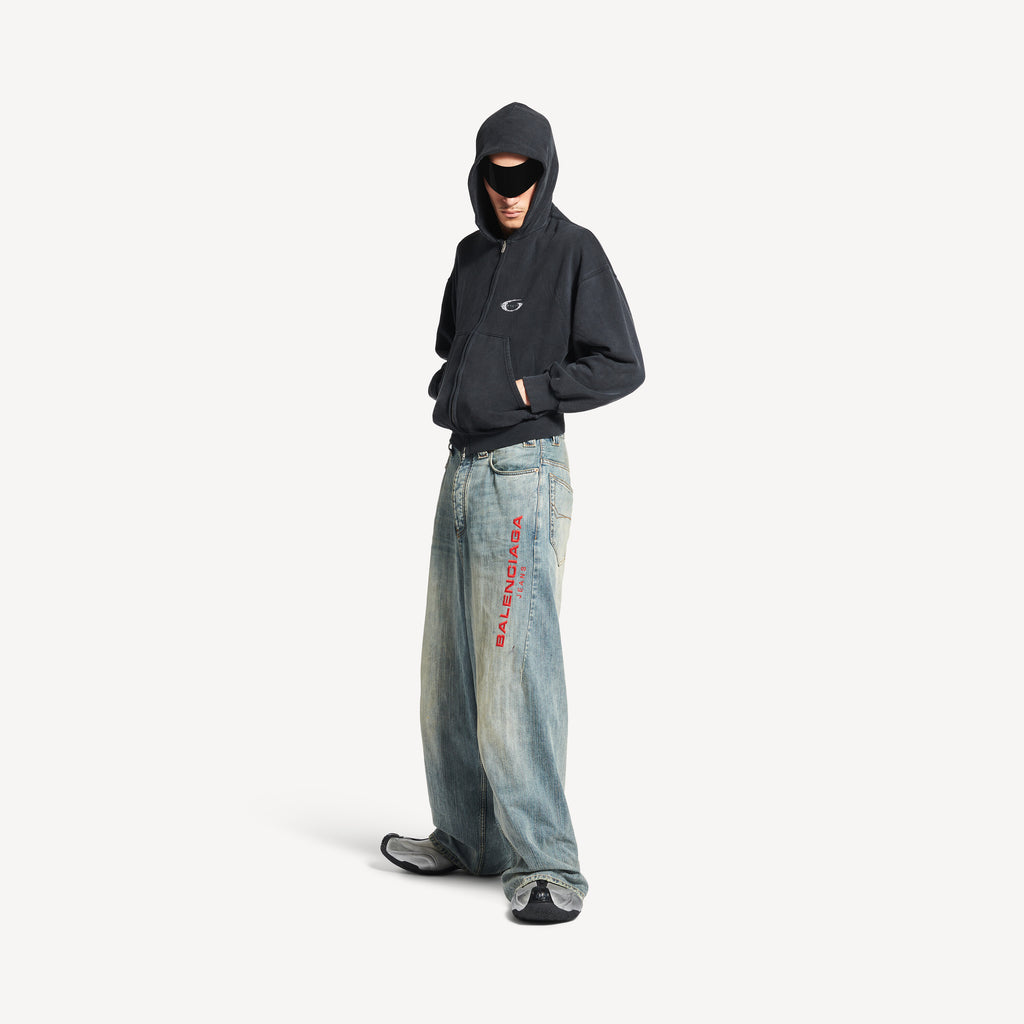 BALENCIAGA MEN'S BAGGY PANTS IN STAINED