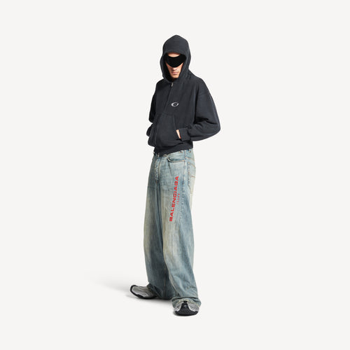 BALENCIAGA MEN'S BAGGY PANTS IN STAINED