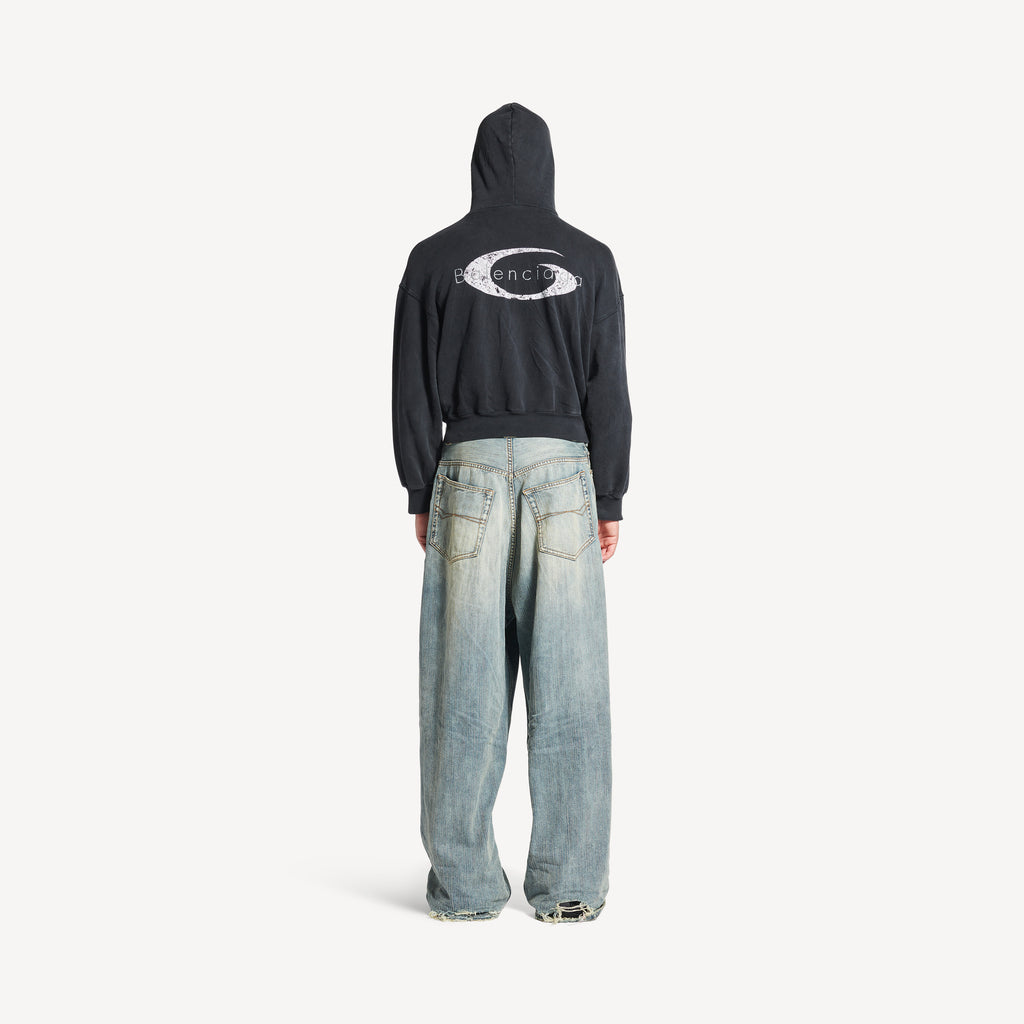 BALENCIAGA MEN'S BAGGY PANTS IN STAINED