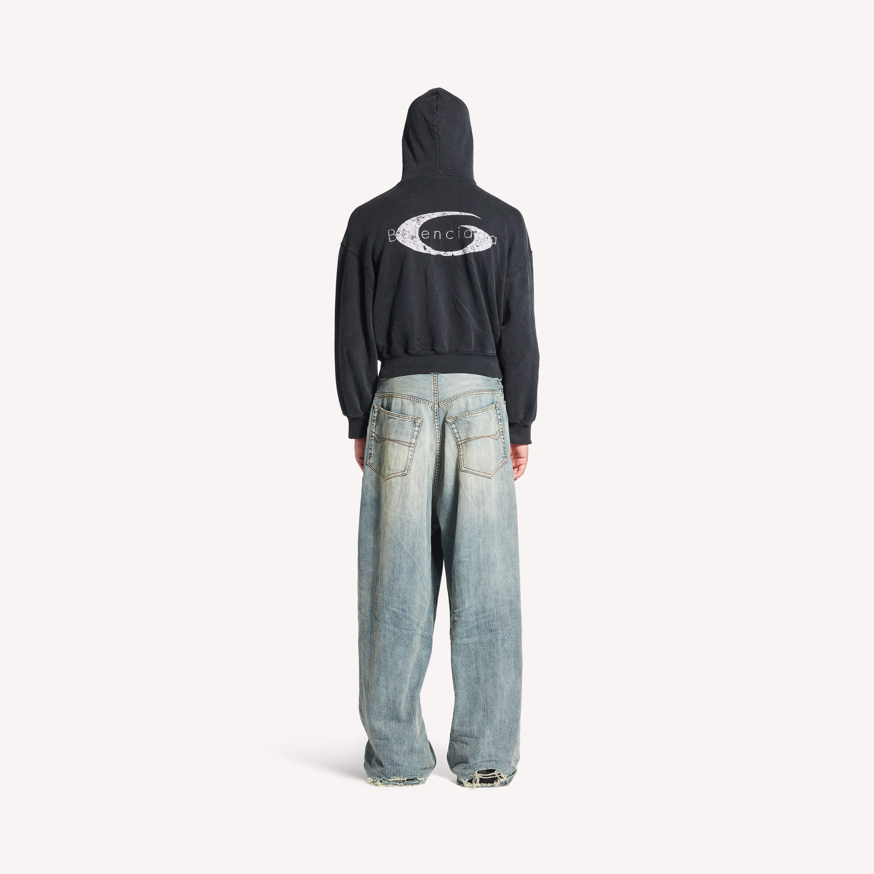 BALENCIAGA MEN'S BAGGY PANTS IN STAINED