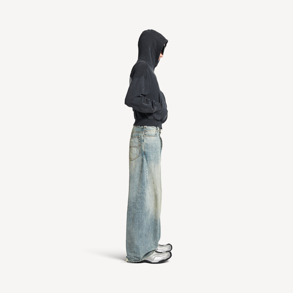 BALENCIAGA MEN'S BAGGY PANTS IN STAINED