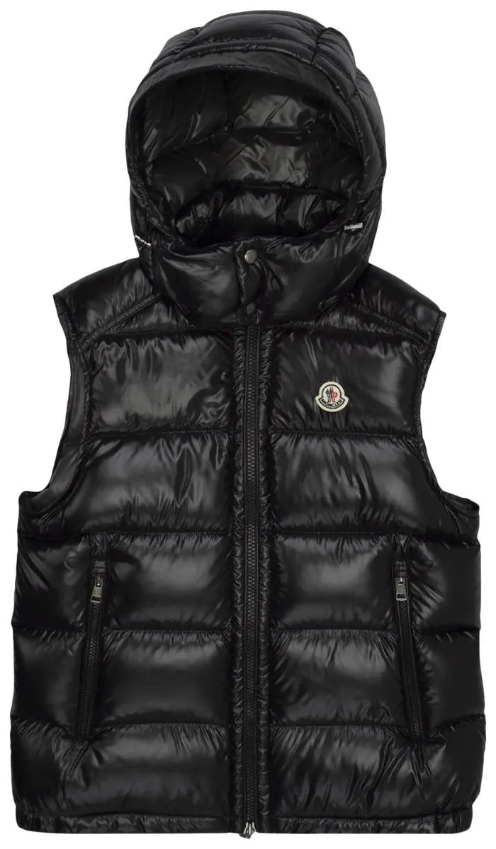 MONCLER BORMES SHINY PUFFER VEST “BLACK”
