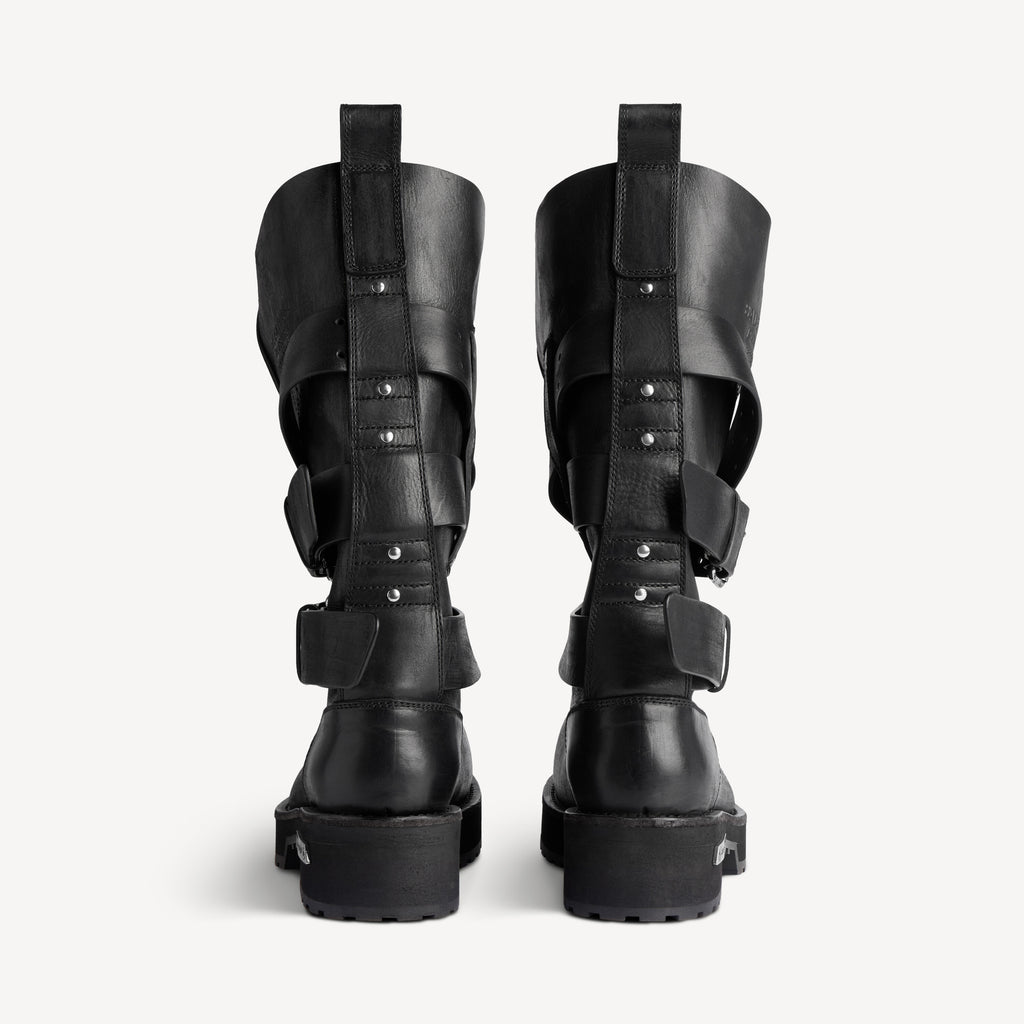 BALENCIAGA HIGH VENOM BOOT IN BLACK