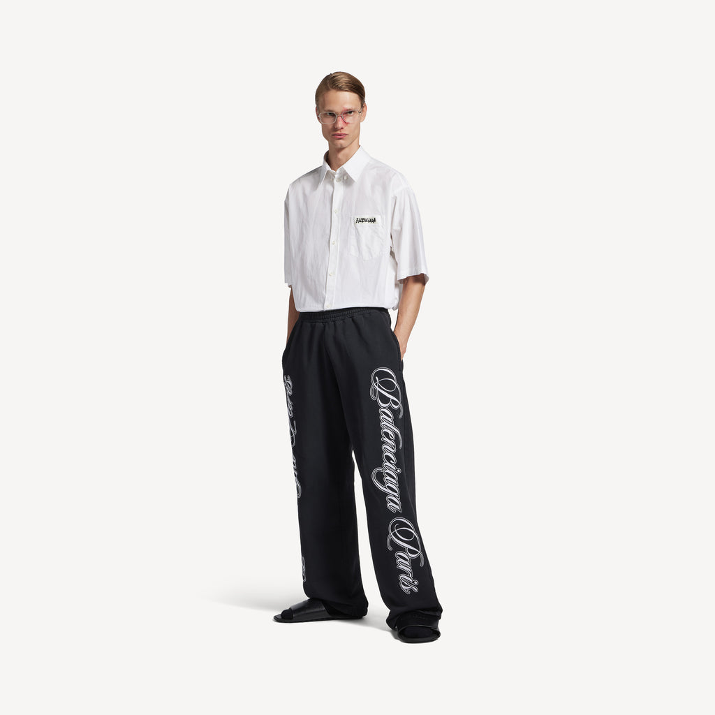 BALENCIAGA CURSIVE BAGGY PANTS