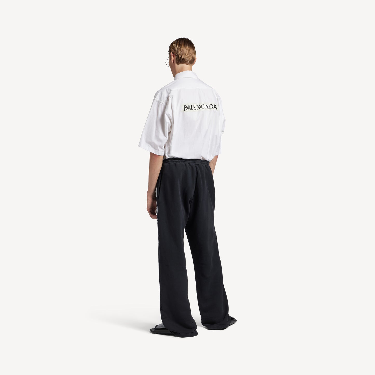 BALENCIAGA CURSIVE BAGGY PANTS