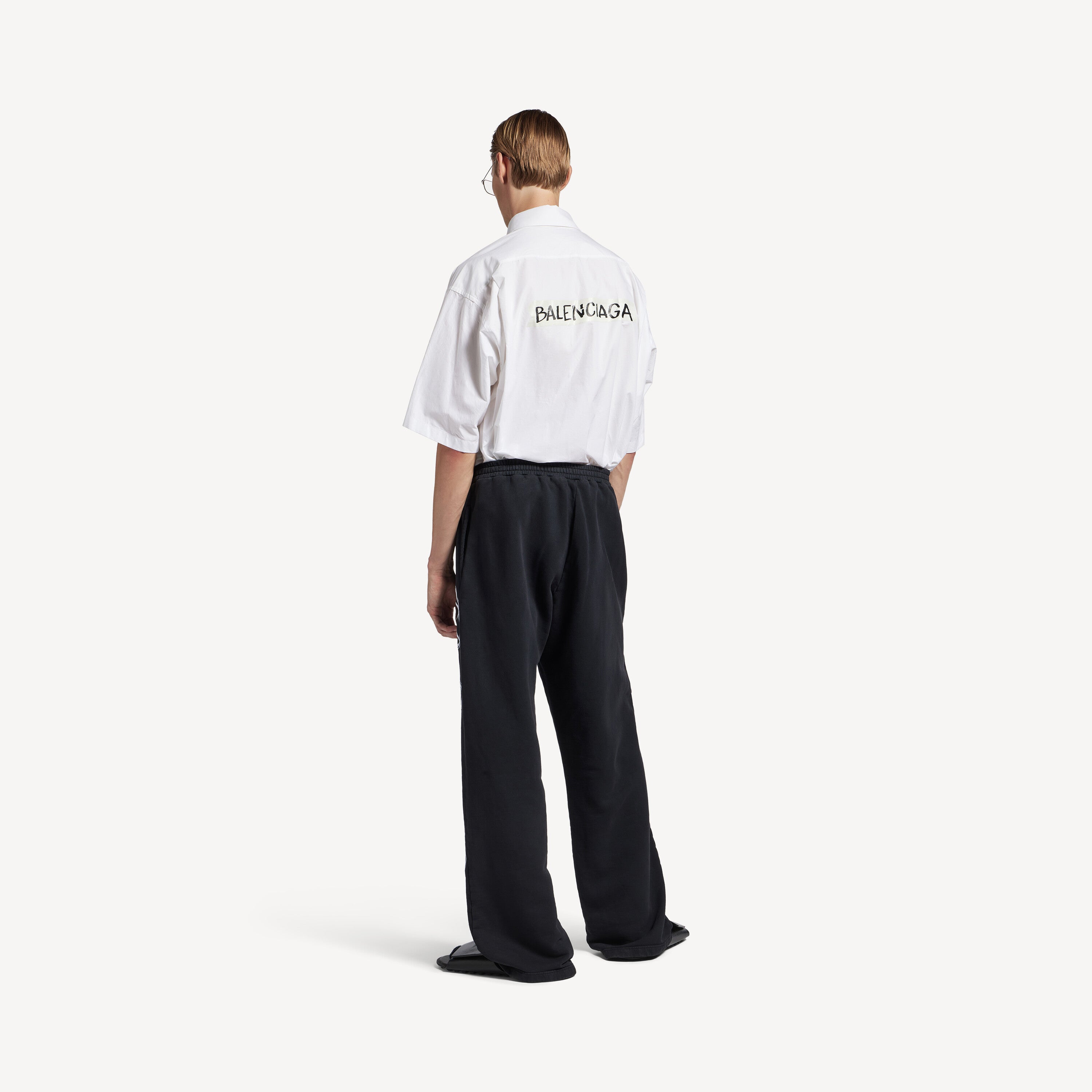 BALENCIAGA CURSIVE BAGGY PANTS