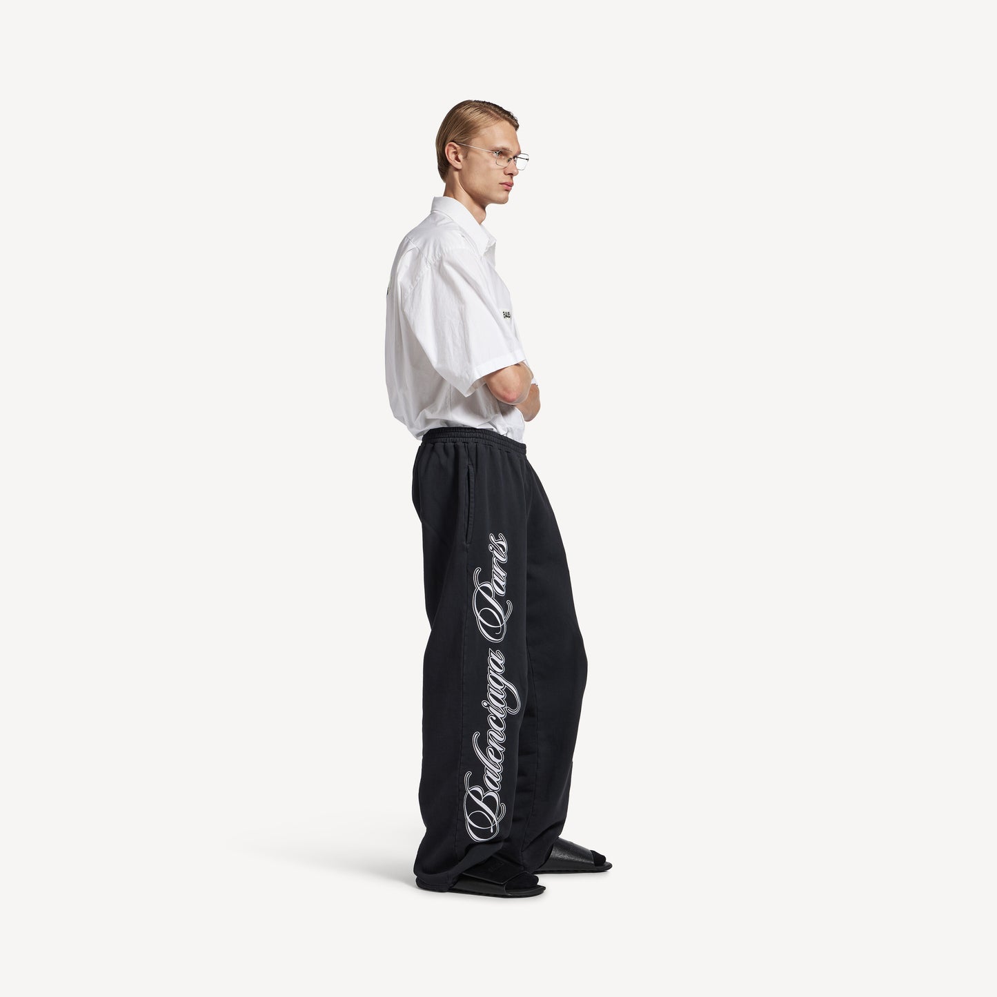 BALENCIAGA CURSIVE BAGGY PANTS