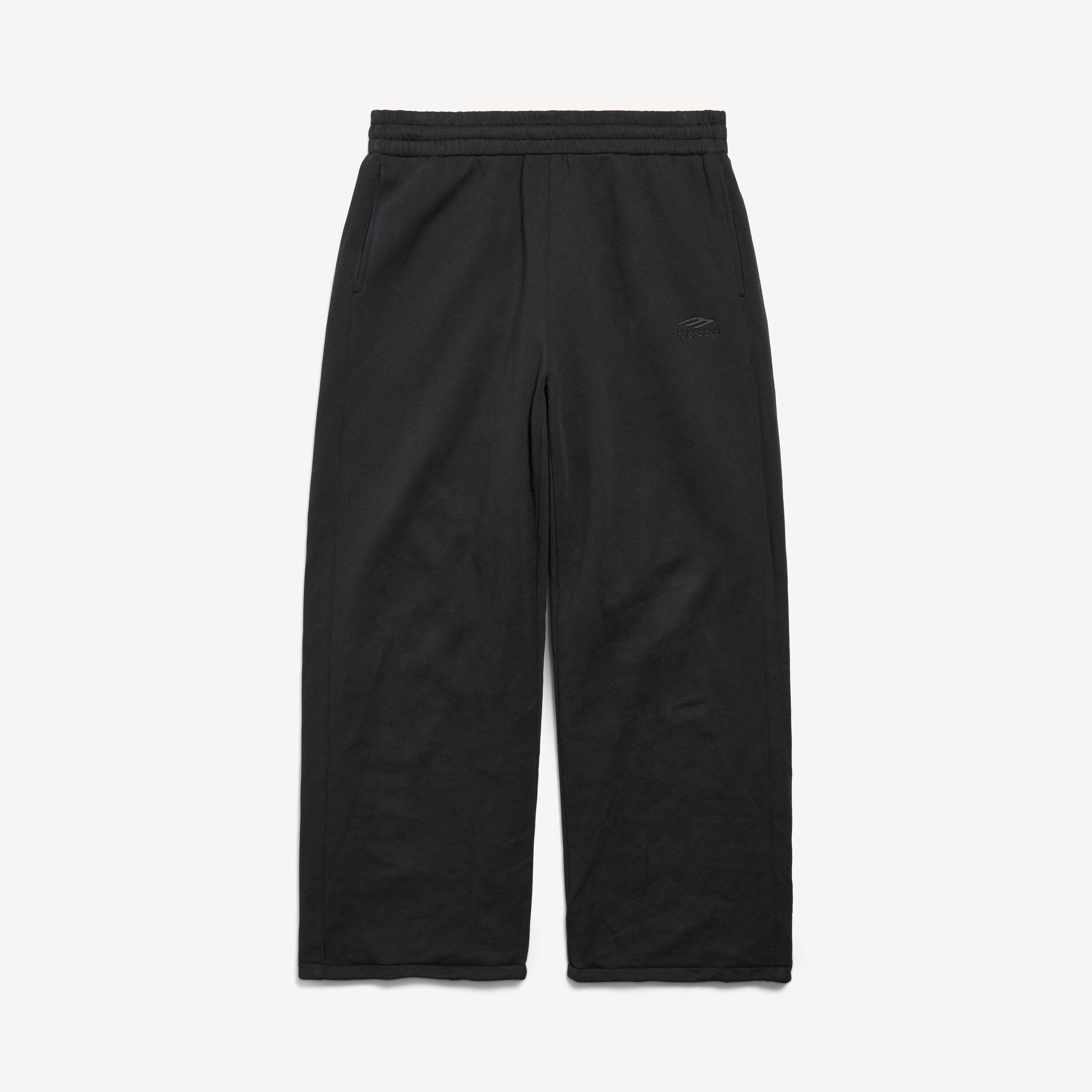 BALENCIAGA REVERSIBLE TRACKSUIT PANTS IN BLACK