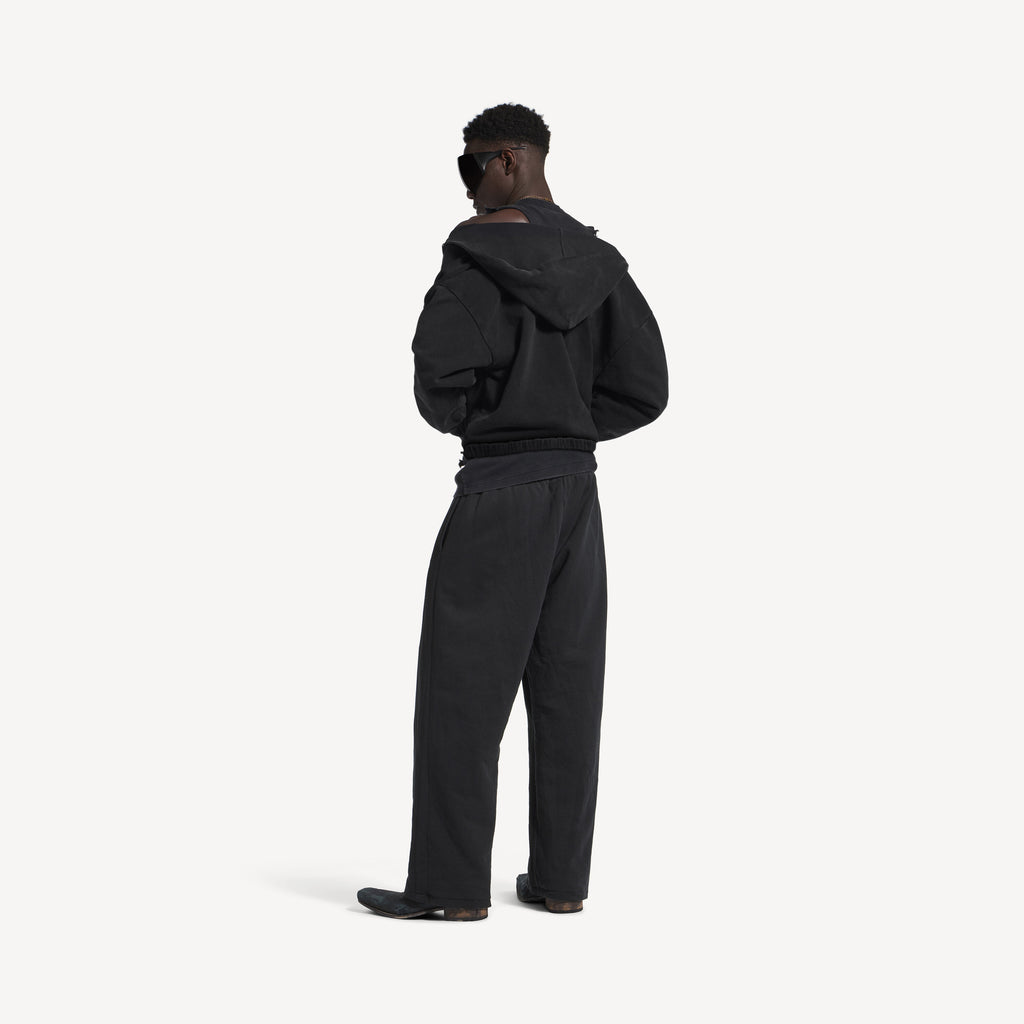 BALENCIAGA REVERSIBLE TRACKSUIT PANTS IN BLACK
