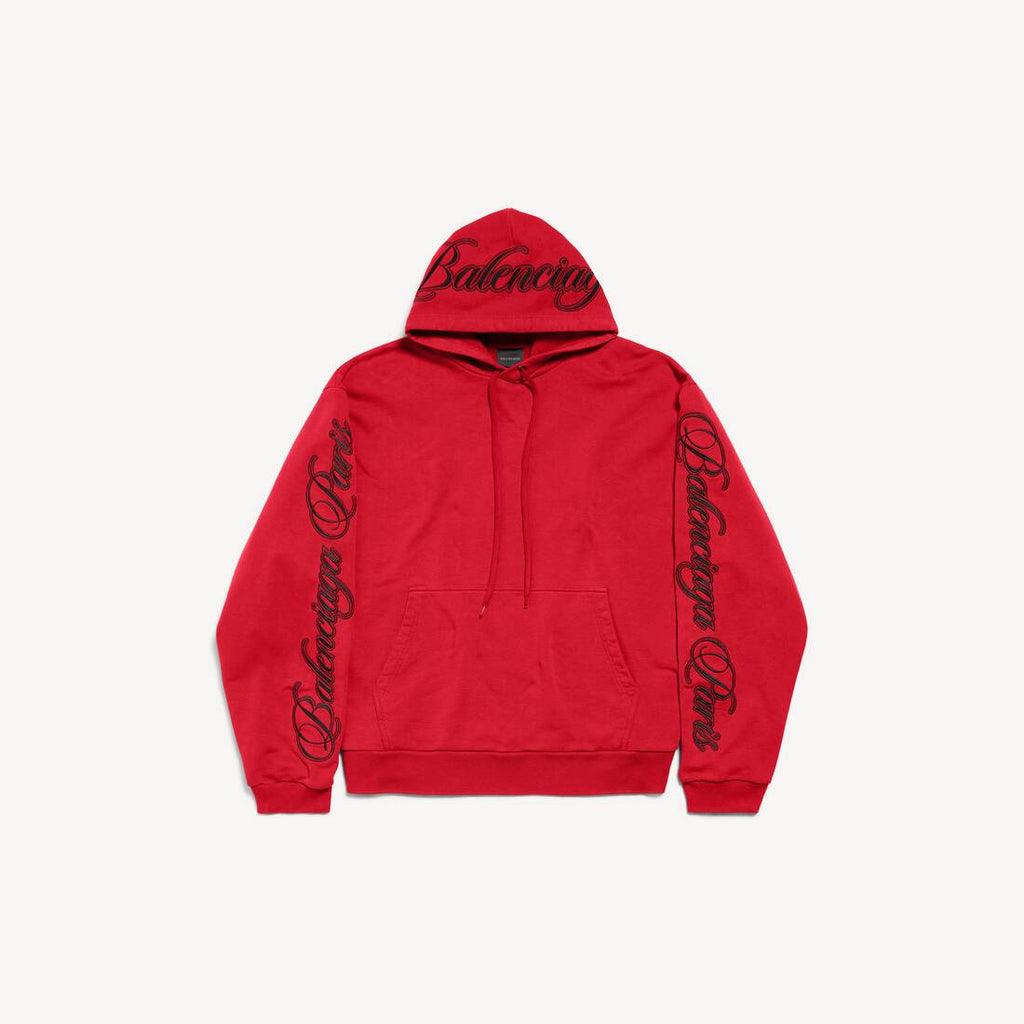 BALENCIAGA CURSIVE OVERSIZED HOODIE