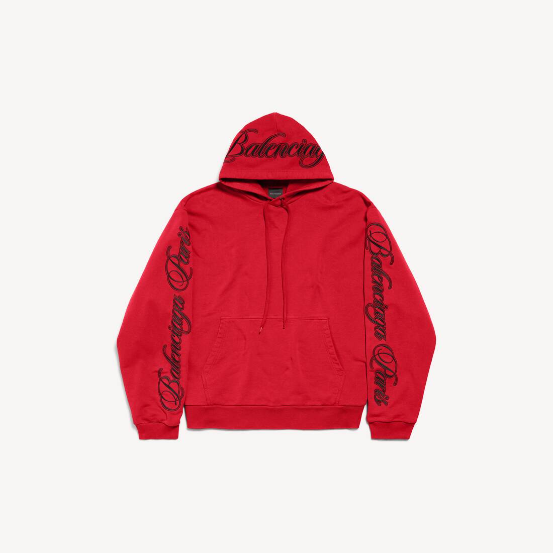 BALENCIAGA CURSIVE OVERSIZED HOODIE