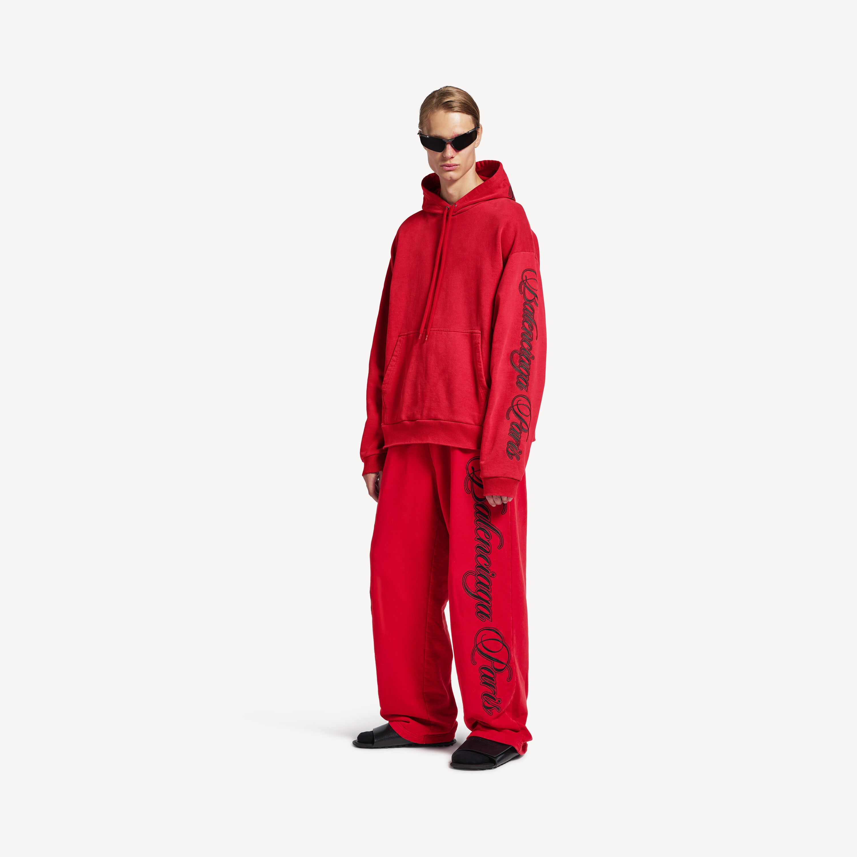 BALENCIAGA CURSIVE OVERSIZED HOODIE