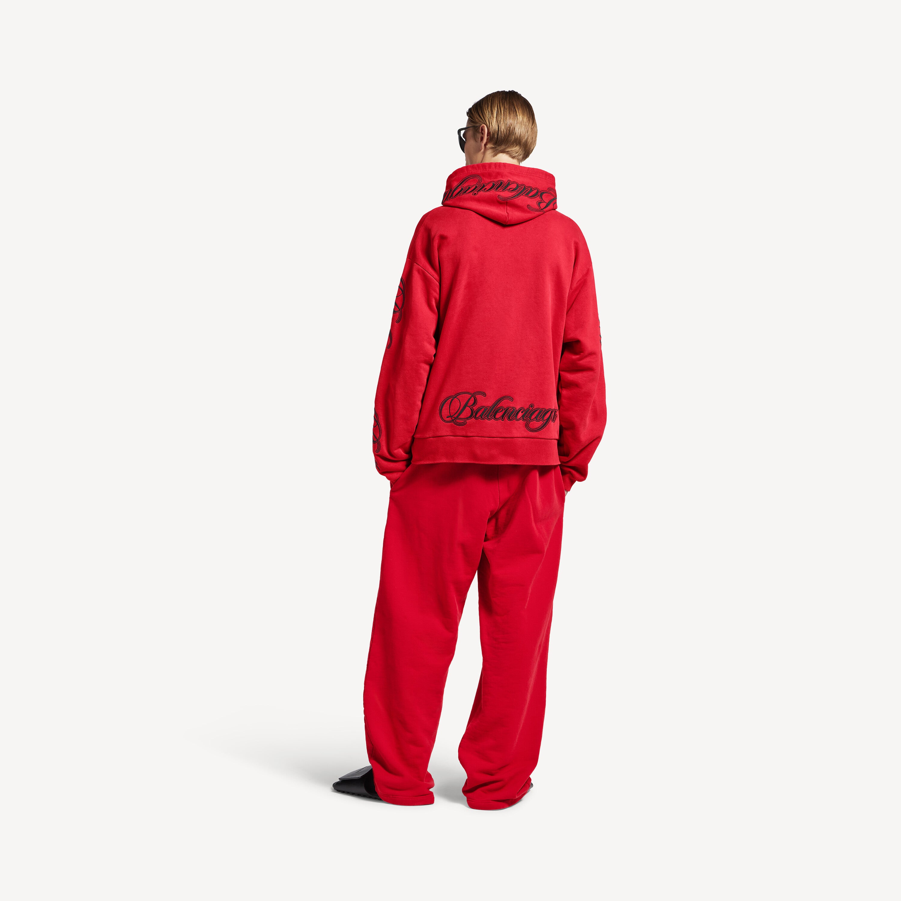 BALENCIAGA CURSIVE OVERSIZED HOODIE