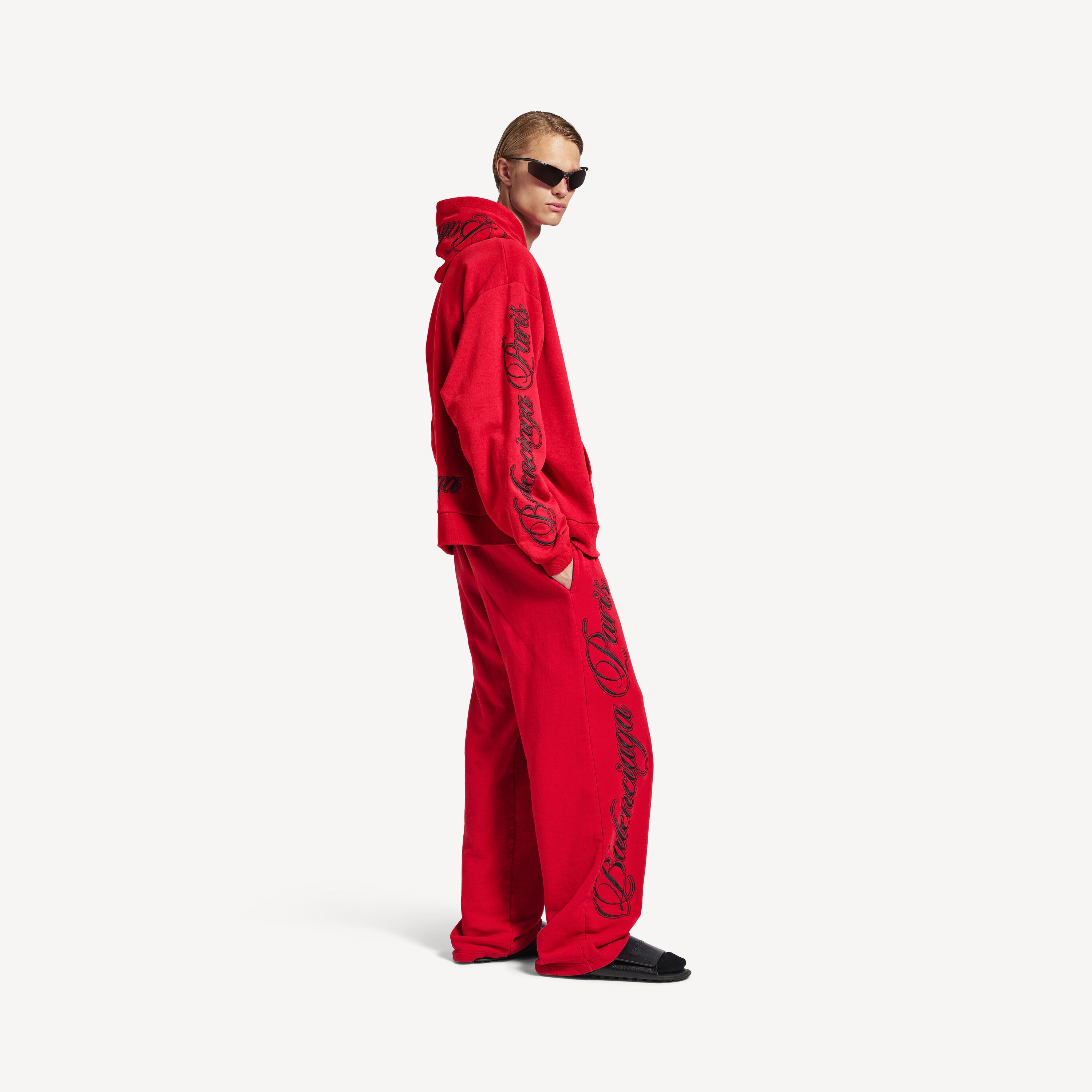 BALENCIAGA CURSIVE OVERSIZED HOODIE