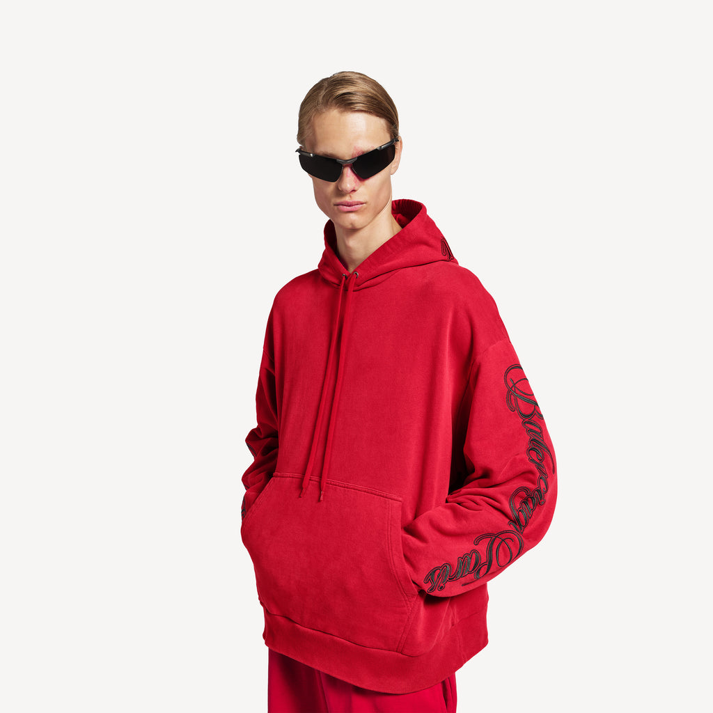 BALENCIAGA CURSIVE OVERSIZED HOODIE
