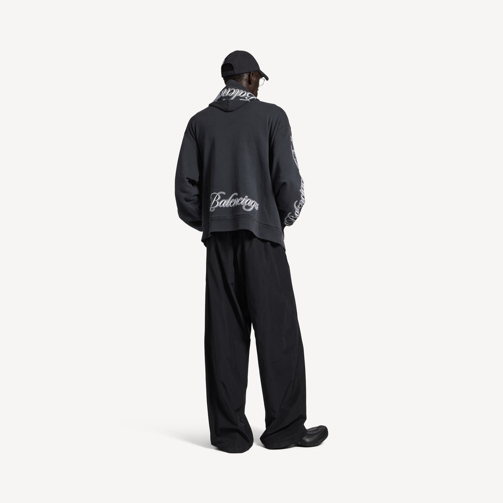 BALENCIAGA CURSIVE OVERSIZED HOODIE