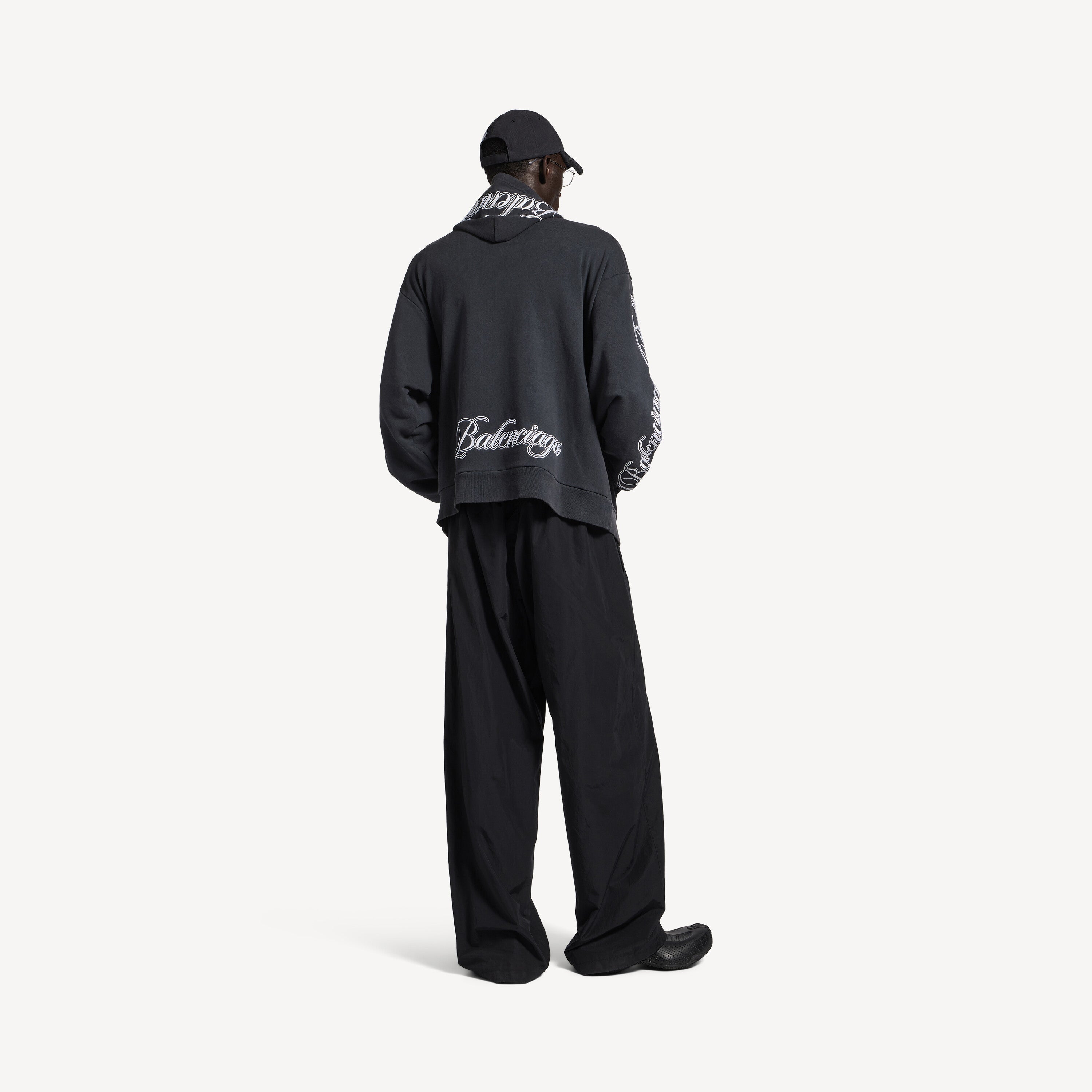 BALENCIAGA CURSIVE OVERSIZED HOODIE