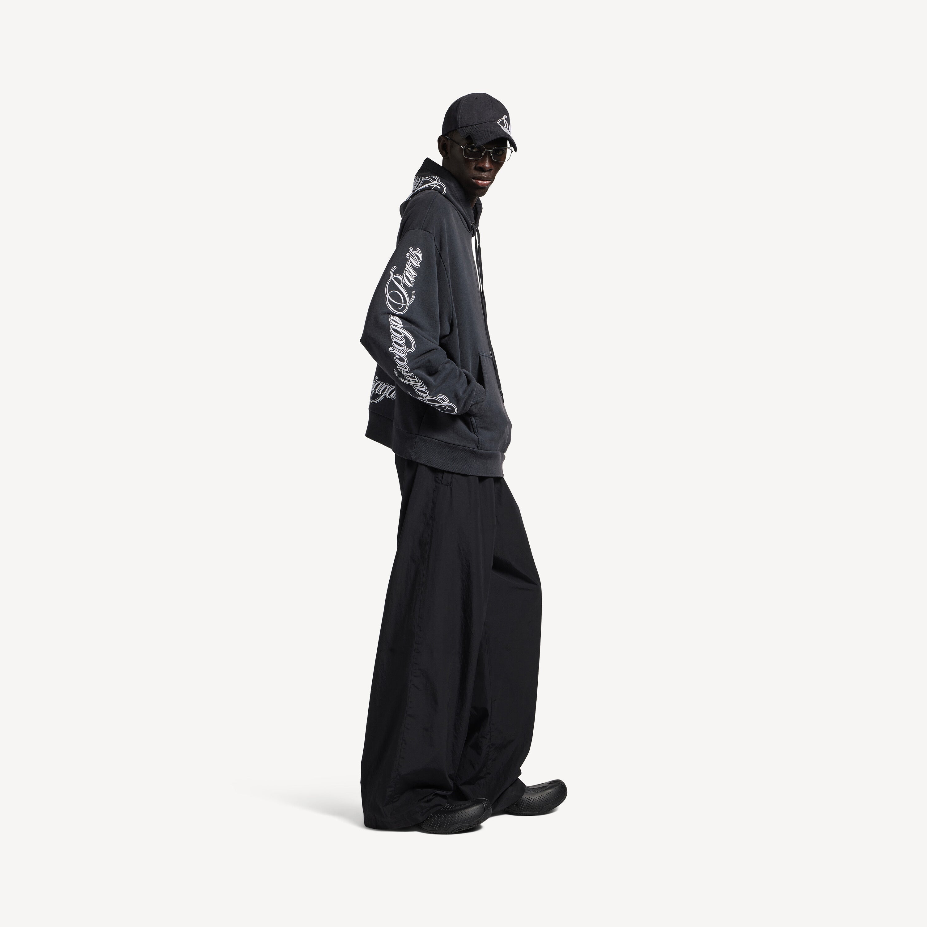 BALENCIAGA CURSIVE OVERSIZED HOODIE