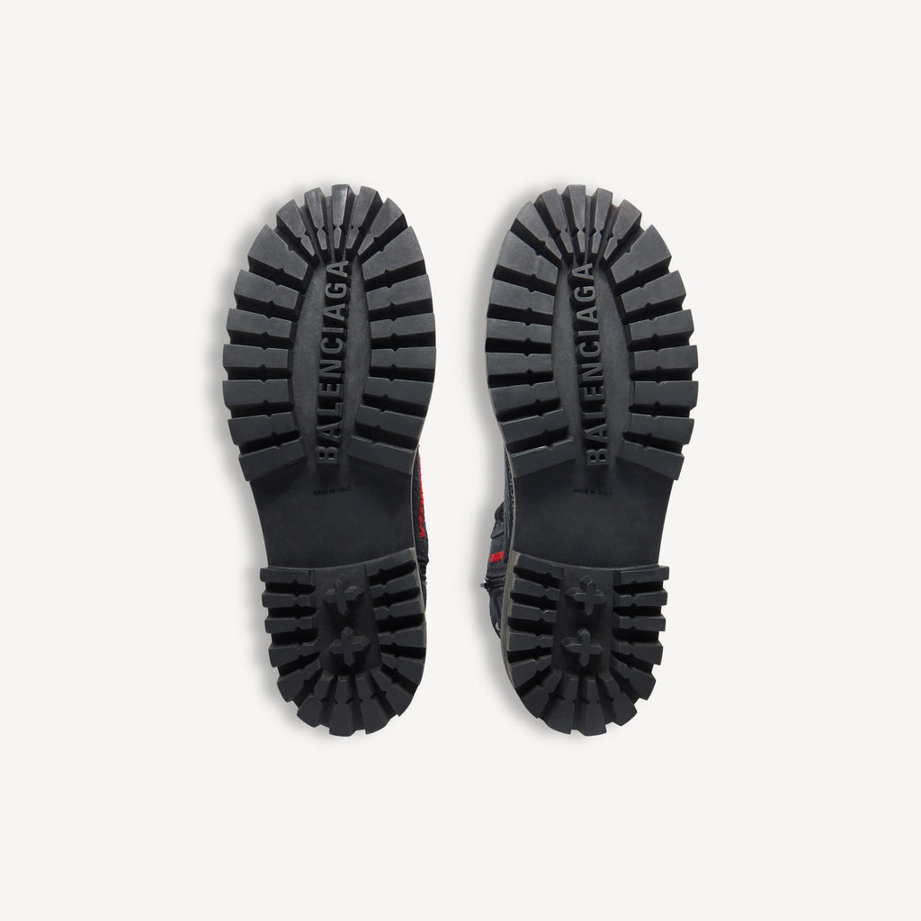 BALENCIAGA COMBAT STRIKE BOOT IN BLACK