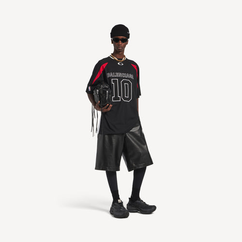BALENCIAGA NBA COLLABORATION OVERSIZED T-SHIRT “BLACK/MULTICOLOR”